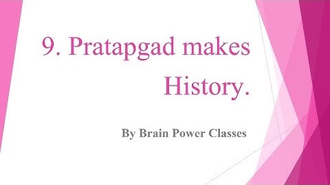 Class 4 // EVS Part 2 // Chapter 9. Pratapgad makes History// Question answers.