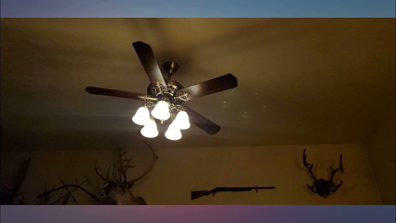 Indoor Ceiling Fan Light Fixtures FINXIN New Bronze Remote LED 52