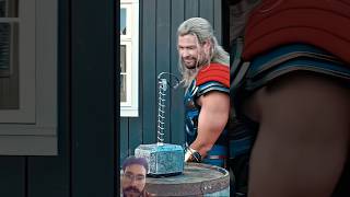 When Thor meets his Ex-Hammer! 🤣 #ThorLoveAnd Thunder #greenscreen #marvel #shorts #shortsfeed