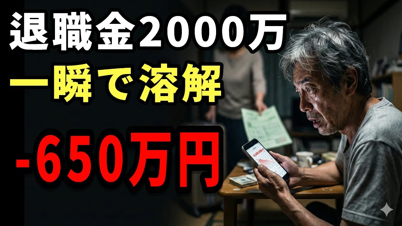 【老後破産】「新NISAなら安心」と退職金2000万を全額投資した65歳の末路。暴落の翌朝、証券アプリの『衝撃の残高』に震えた理由。
