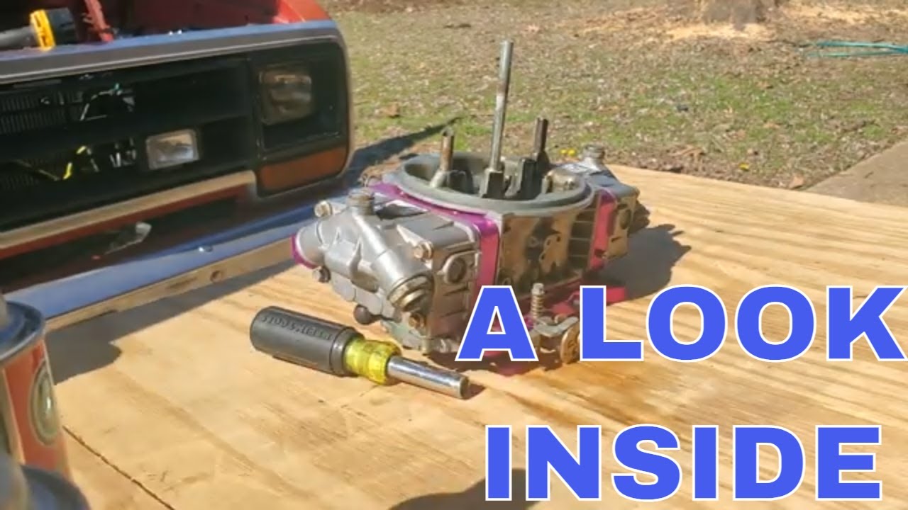 Holley Carburetor disassemble for cleaning for my 408 mopar stroker in