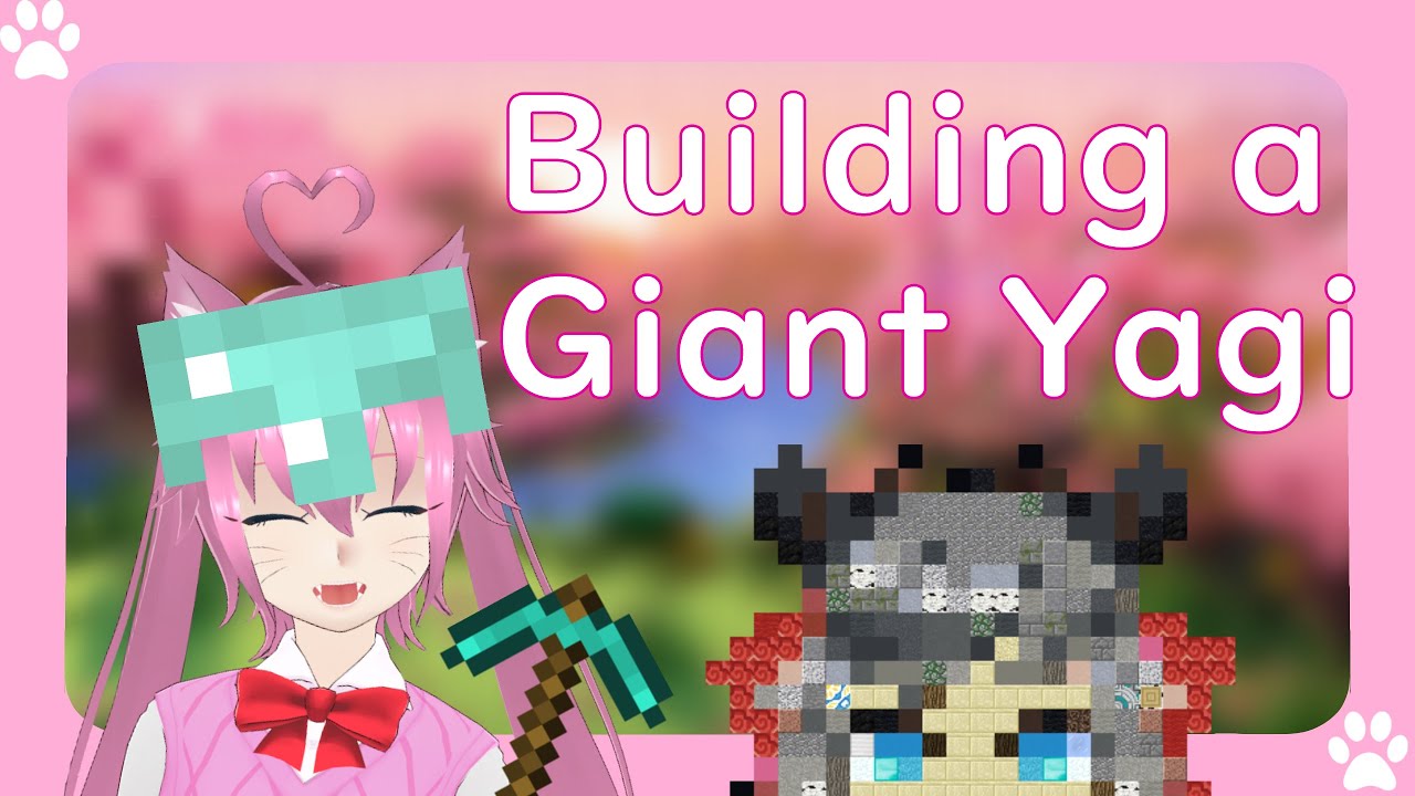 [EN VTuber] building giant yagiko [Minecraft]