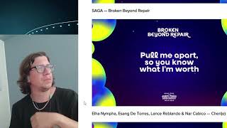 SAGA — Broken Beyond Repair (3/10) Philippine Selection Night #eurovisionnasia #reaction