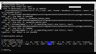 Programmation Python Video 3 TD1
