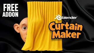 How To Use Curtain Maker Pro In Blender Free Add-On Tutorial