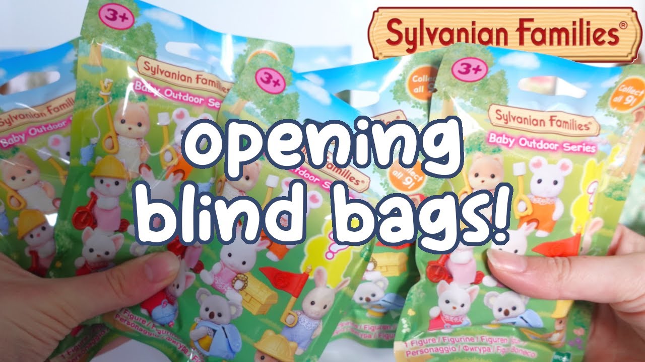 opening discontinued Sylvanian Families blind bags! Baby Outdoor series mystery bags 🏕️ 赤ちゃん探検シリーズ