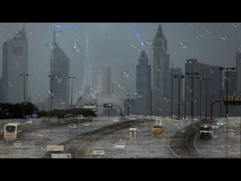 🔴Live! Heavy Rain, Flash Flood Hail Storm in Dubai Footage // Dubai Rain Today