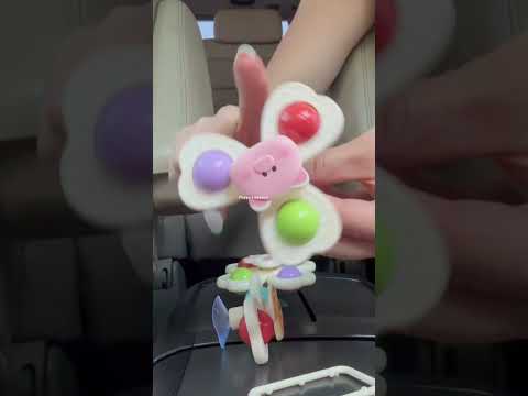 Іграшка-антистрес спінер із кріпленням у ванну набір 3 шт Набір спінерів-антистресів на присосках | дитячі крутилки з тваринками,, видео 1