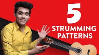 Video thumbnail of "Top 5 Guitar Strumming Patterns - *Secret Trick* Beginner Lesson | Yeshu Ke Geet"