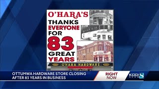 Ottumwa hardware store closing after 83 years in business