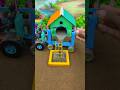 Mini Tractor Concrete Work 🏗️ | Realistic DIY Construction #shorts