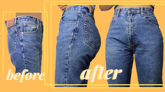How to Make The Waist of Jeans Smaller with Darts