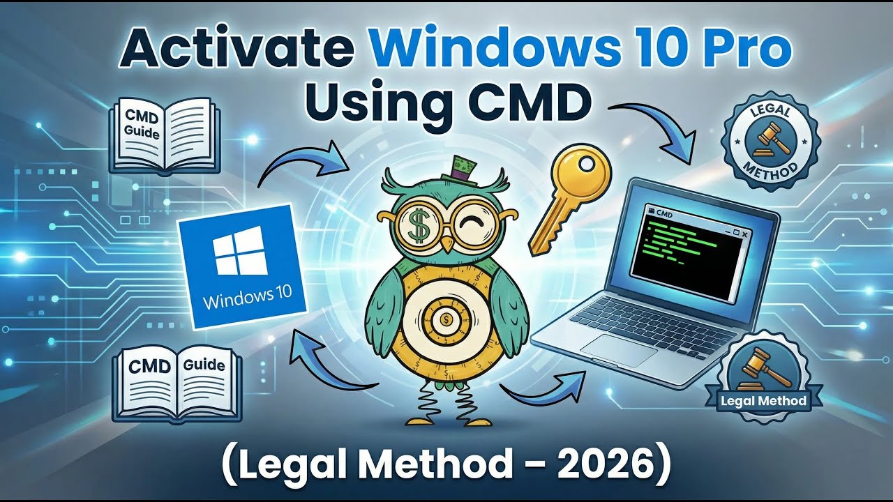 Activate Windows 10 Pro Using CMD (Legal Method – 2026) - YouTube