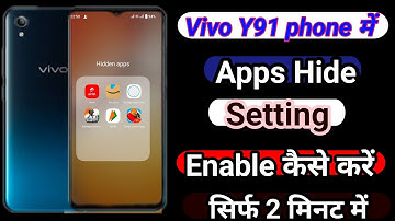 Vivo Y91i App Hide Setting || How To Hide App Setting Vivo Y91i