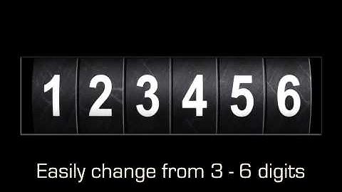 Odometer number counter