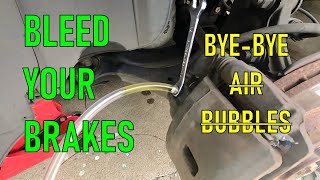 How to BLEED YOUR BRAKES and restore that brake pedal power! 20062011 8th gen Honda Civic