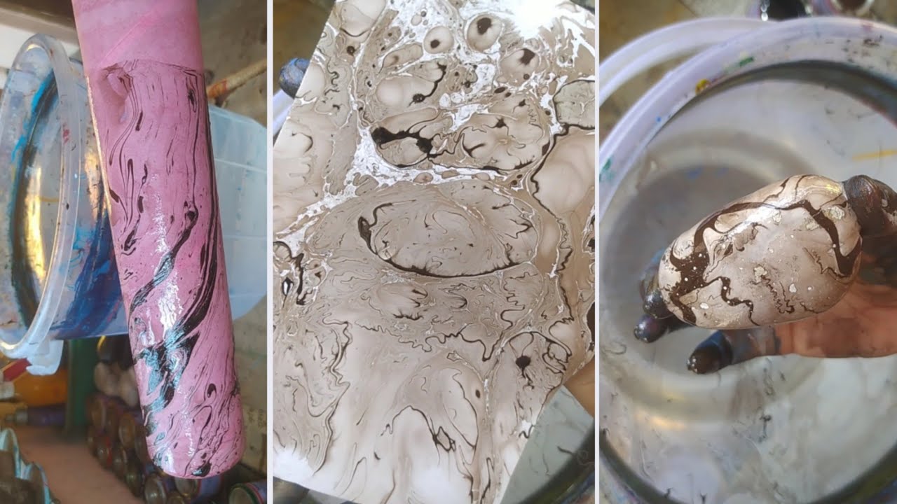 "Crafting Elegance: A Flower Vase with Paper, Stone using Water Effects"