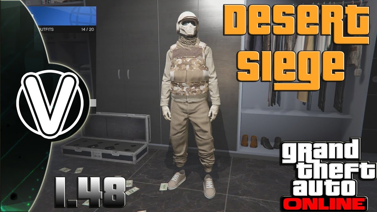 GTA 5 Online How To Create The Desert Siege Outfit 1.48 (GTA 5 Online