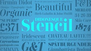 Didonesque Stencil Font Free Download