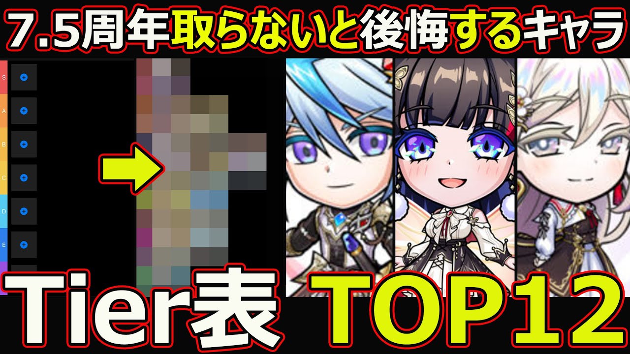 Kotodaman] #2849 7.5th Anniversary Character Tier List TOP 12 You
