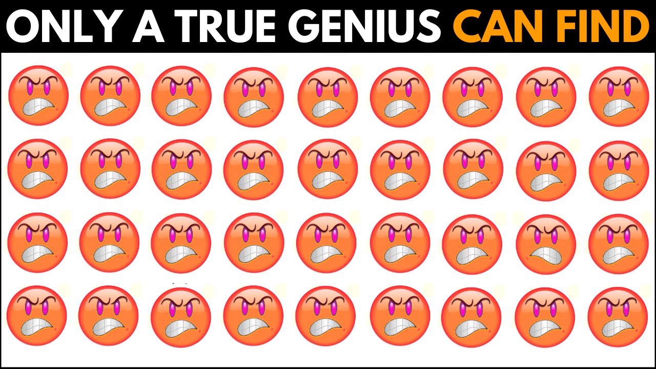 Only A True Genius Can Find All The Odd One Out Emoji Puzzles | Find ...