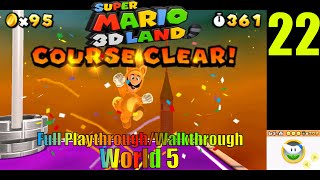 Super Mario 3D Land Walkthrough Part 22: World 5 (Luigi)