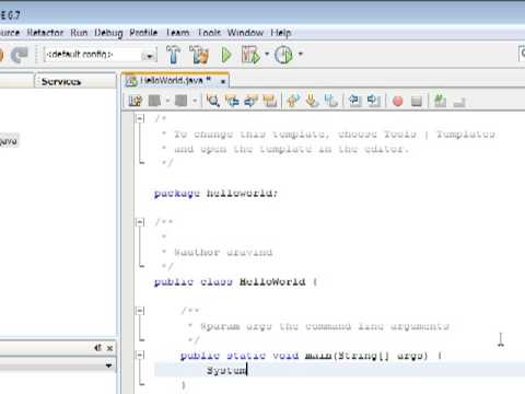 1.Starting Netbeans Project And "Hello World !!!" Program