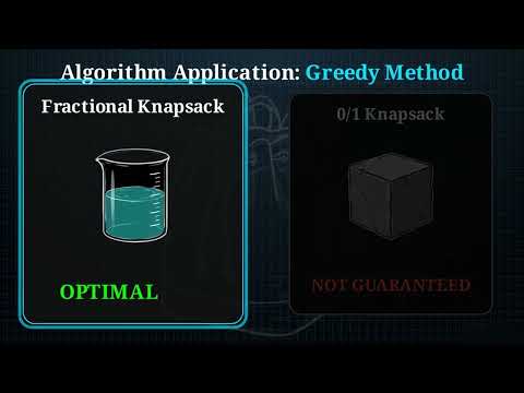 2.7 Fractional vs 0/1 Knapsack | Why Greedy Fails for 0/1 Knapsack with Examples | DAA Unit 2