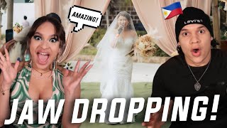 She's not a bride, she is an ARTIST! Latinos React to The Best FILIPINO BRIDE Performance