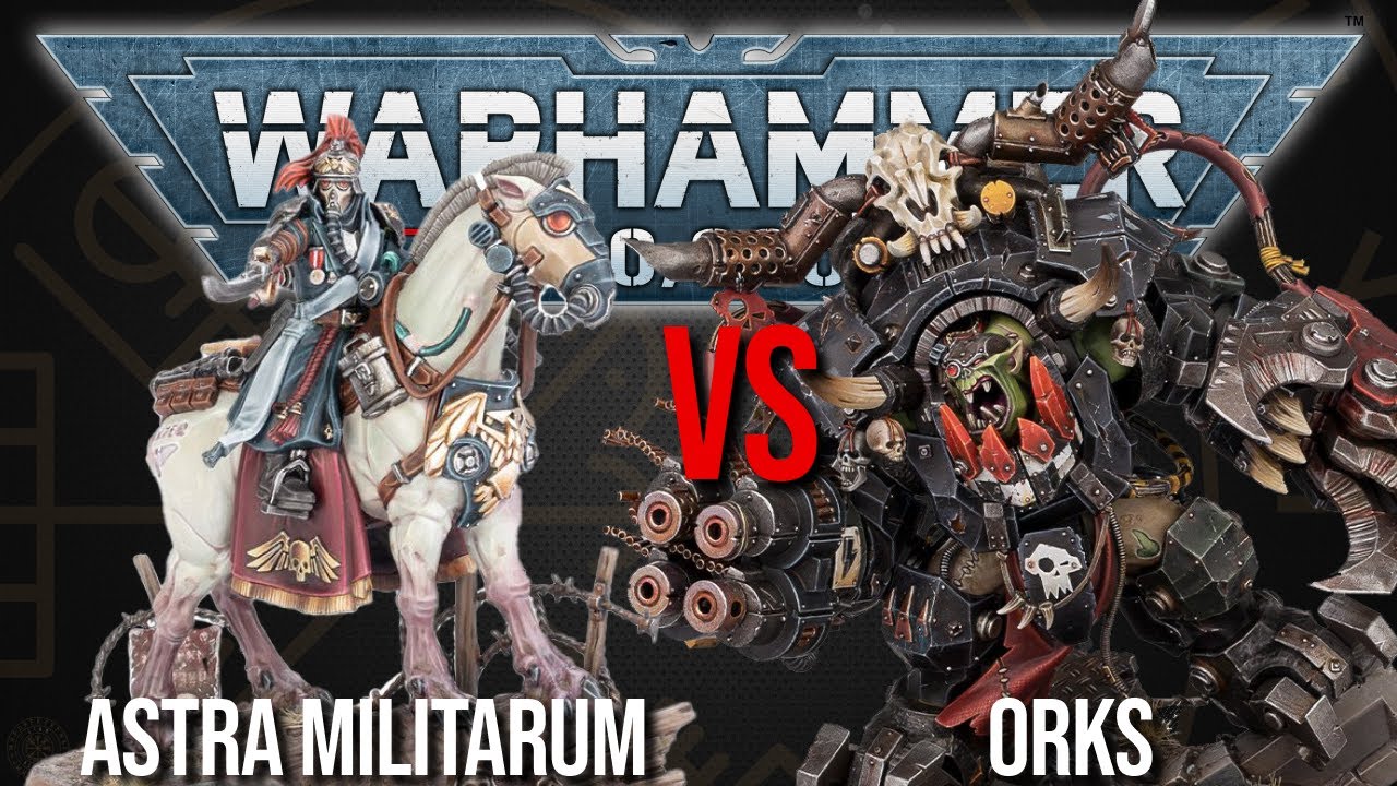 NARRATIVE 40k! Astra Militarum Vs Orks - Warhammer 40k 10th Edition