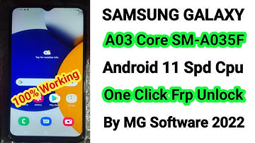 Samsung A035f Frp bypass/Reset Tool 2022-23 | Samsung A03 Core Frp Unlock a035f android 11 frp Reset