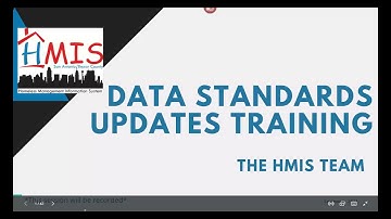 HMIS Data Standards and Local Policies Update Training