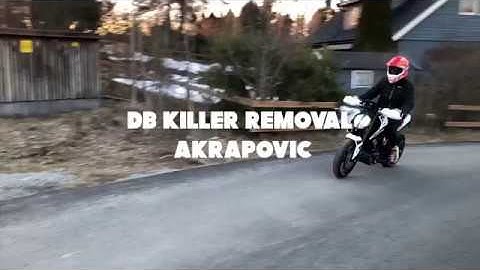 How to remove the DB KILLER Akrapovic KTM DUKE 125 (390)