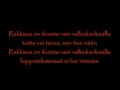 Uniklubi - Totta vai Tarua (with lyrics)