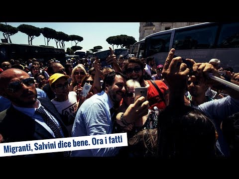 Migranti, Salvini dice bene. Ora i fatti (4 giu 2018)