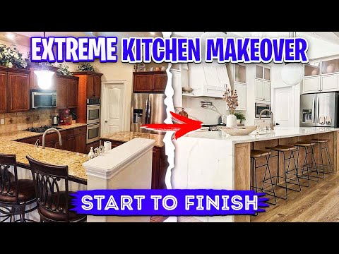 DIY Kitchen Makeover + START TO FINISH