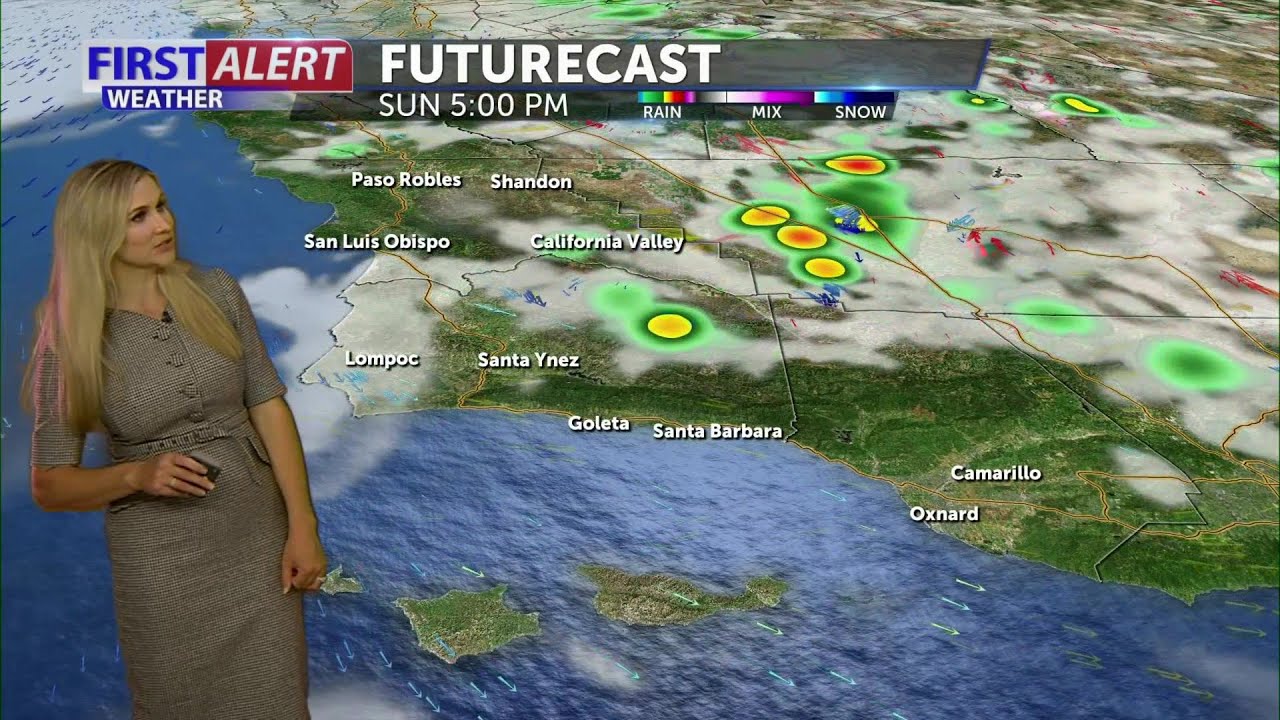 Chance of showers and thunderstorms this weekend - YouTube