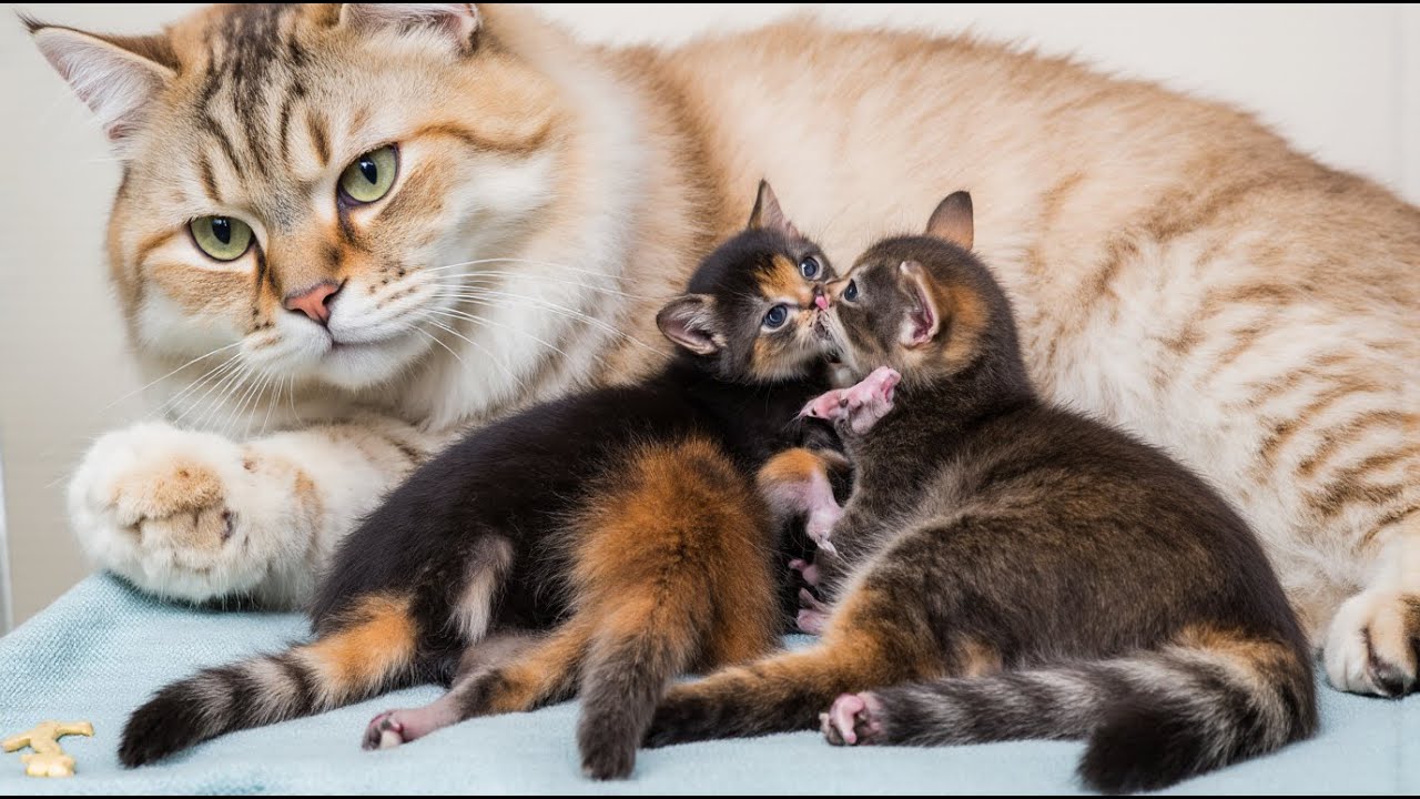 Вторая неделя жизни: как новорожденные котята едят, спят и растут