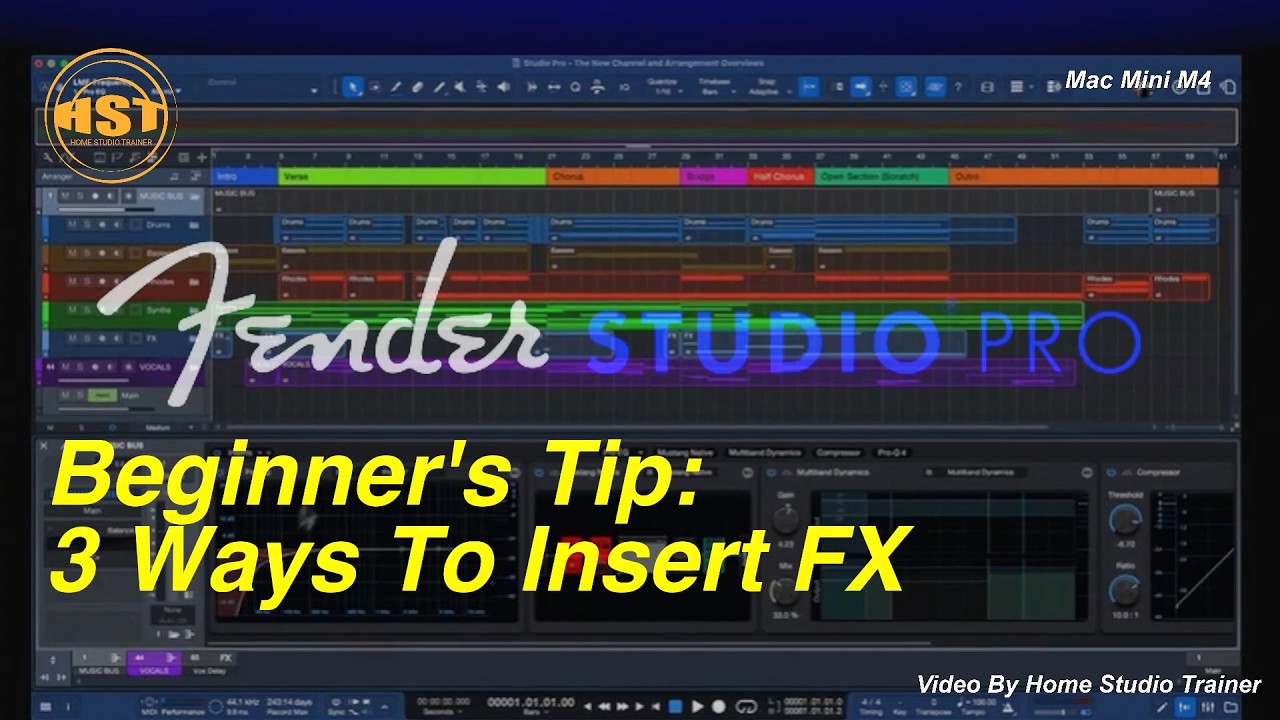 Beginners Tip: 3 Ways To Insert FX - Fender Studio Pro