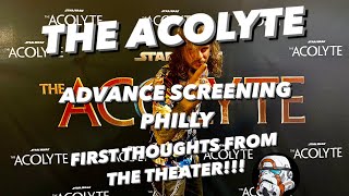 THE ACOLYTE FIRST THOUGHTS OUT THE THEATER!!!