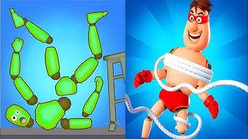 🏂🏂Dancing Dummy 🆚 Hero Capture -Satisfying ASMR Gameplay Showdown on Android & iOS #gaming #ios 
