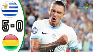 Uruguay vs Bolivia | Copa America 2024 | Full Match Highlights | 5-0