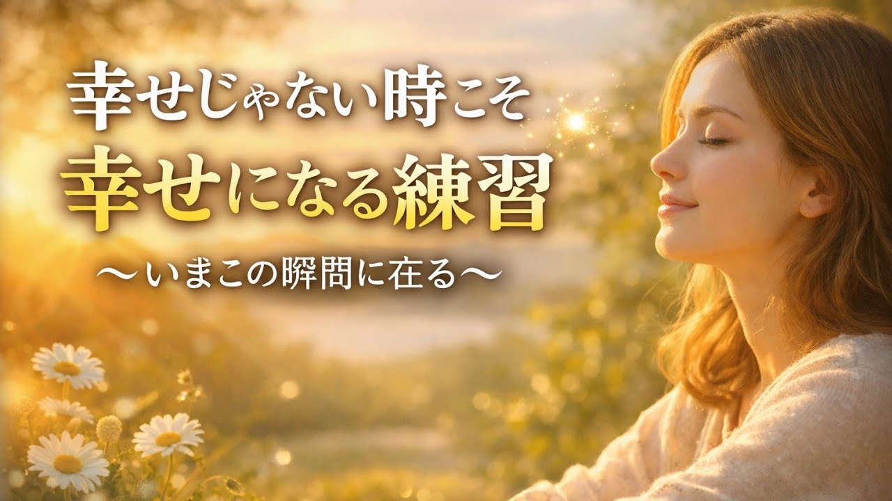 幸せじゃない時こそ、幸せになる練習〜いまこの瞬間に在る〜