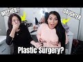 PLASTIC SURGERY WITH MY MOTHER? | IMPLANTS VS. FAT TRANSFER PRE OP.