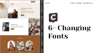 6 -17 Ave Theme - Edit Fonts | Kadence Child Theme Tutorial | Google Fonts