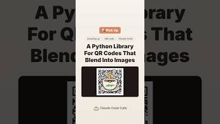 🔍 A Python Library That Blends QR Codes Into Your Images #claude #claudecode