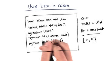 Lasso Prediction with sklearn Solution - Intro to Machine Learning