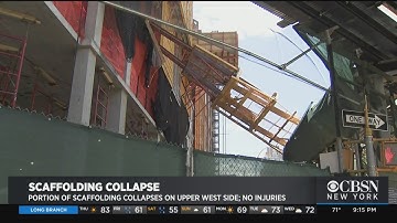 Portion Of Scaffolding Collapses On Upper West Side