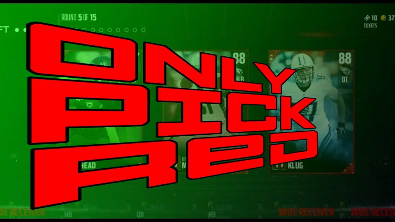 ONLY PICK RED!!?!? | MUT 17 DRAFT CHAMPIONS