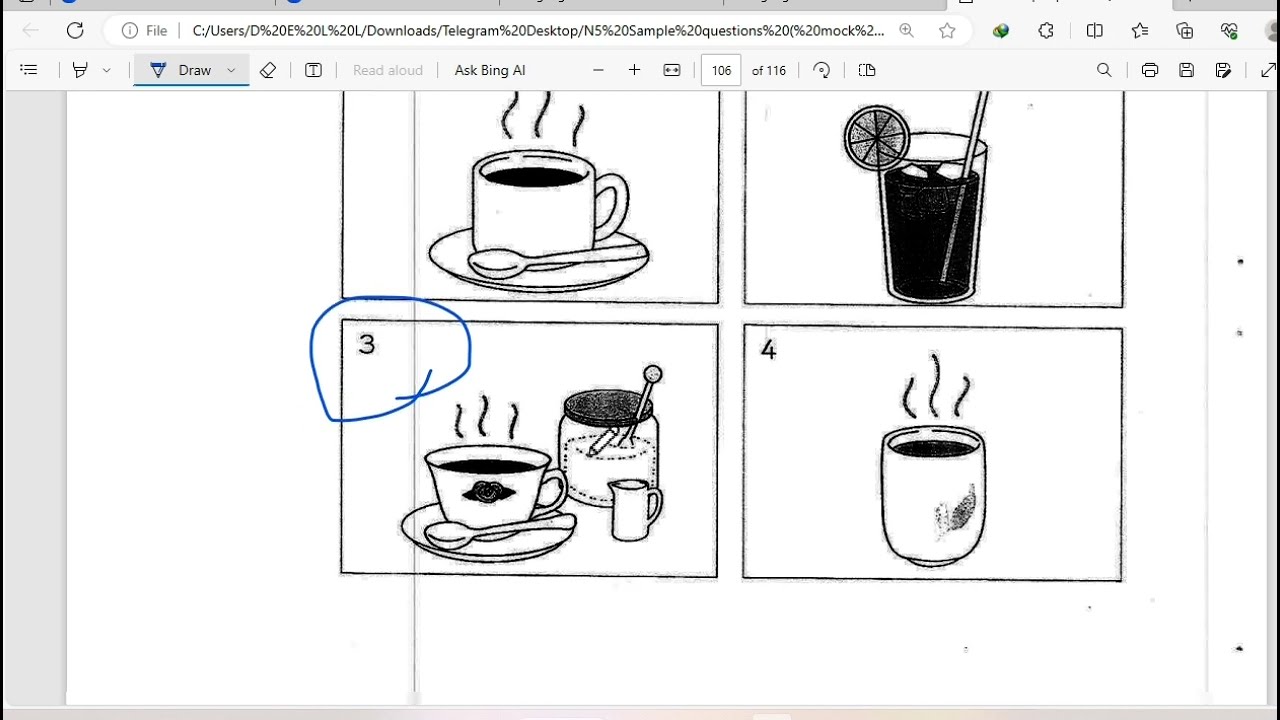 N5 Old Question C -  三回目（聴解）